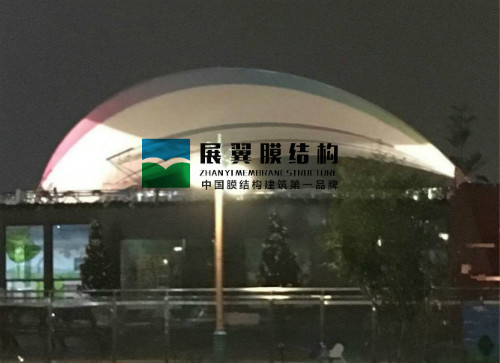 廈門海滄兒童公園張拉膜結(jié)構(gòu)看臺工程